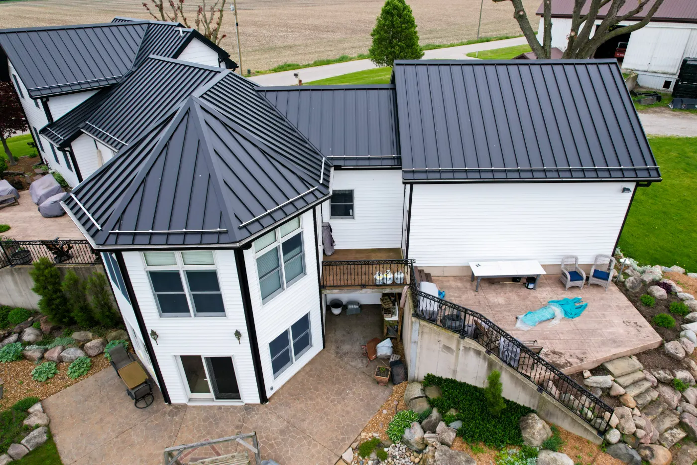 Commercial roof inspection documented in Maple Village